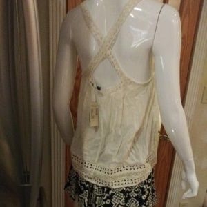 AEO TUNIC - EYELET DESIGN - XS - NEW WITH TAG